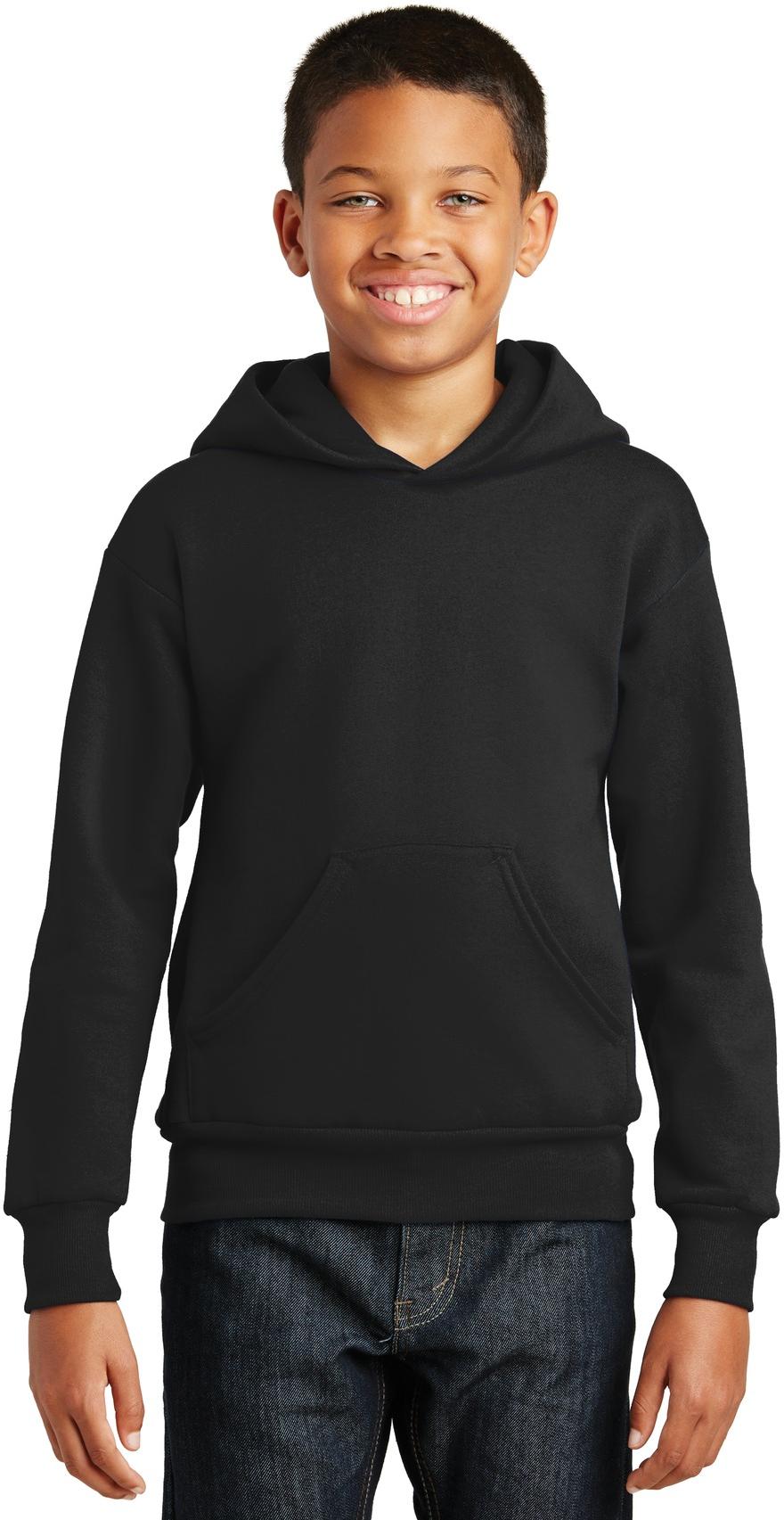 Hanes ® - Youth EcoSmart ® Pullover Hooded Sweatshirt Kids Sizes XS-XL P470 - Picture 2 of 25