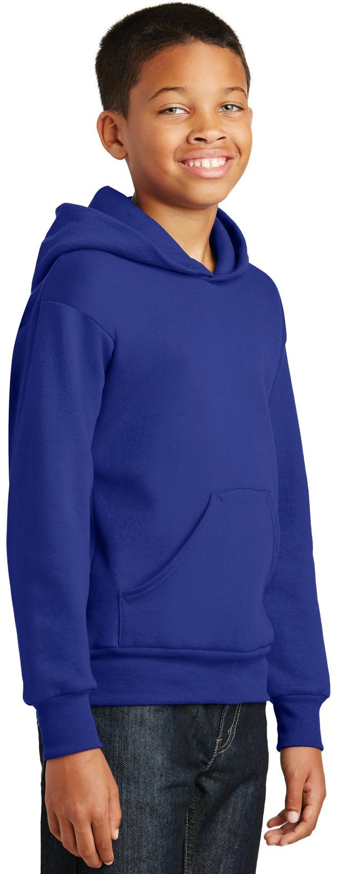 Hanes ® - Youth EcoSmart ® Pullover Hooded Sweatshirt Kids Sizes XS-XL P470 - Picture 9 of 25