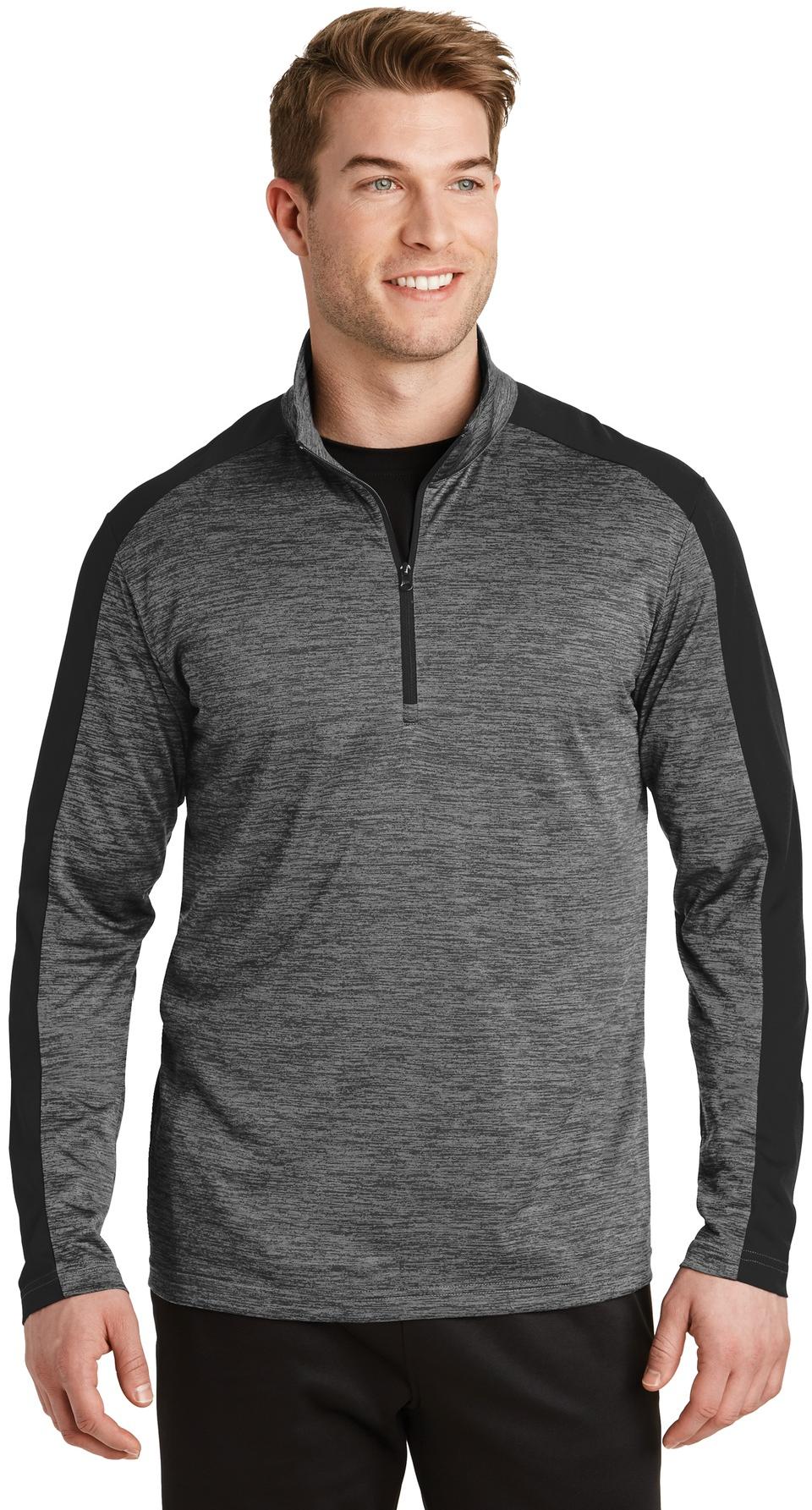 Sport-Tek ® PosiCharge ® Electric Heather Colorblock 1/4-Zip Pullover ST397 - 第 14/31 張圖片