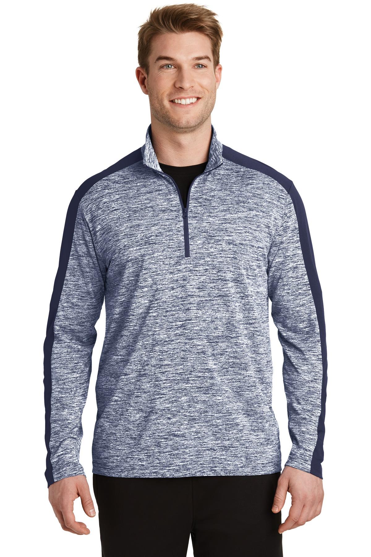 Sport-Tek ® PosiCharge ® Electric Heather Colorblock 1/4-Zip Pullover ST397 - 第 20/31 張圖片