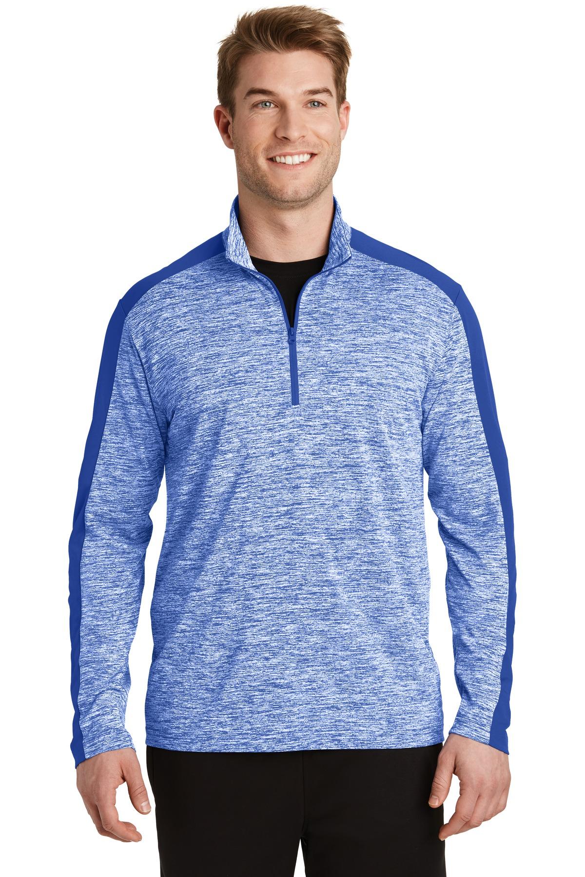 Sport-Tek ® PosiCharge ® Electric Heather Colorblock 1/4-Zip Pullover ST397 - 第 26/31 張圖片