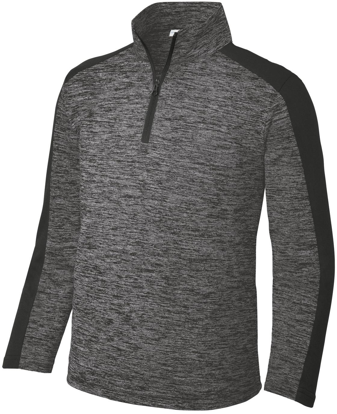 Sport-Tek ®Youth PosiCharge® Electric Heather Colorblock 1/4-Zip Pullover YST397 - Picture 12 of 25