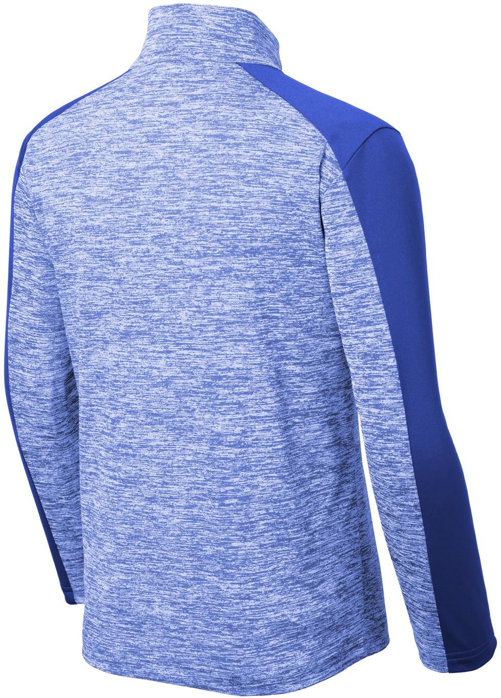 Sport-Tek ®Youth PosiCharge® Electric Heather Colorblock 1/4-Zip Pullover YST397 - Picture 25 of 25
