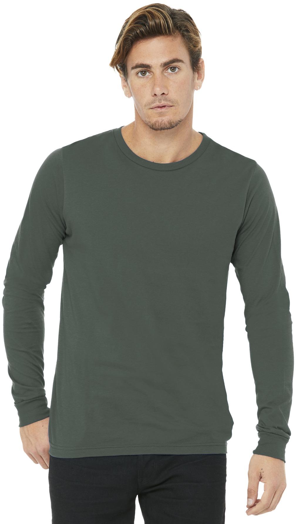 BELLA+CANVAS ® Unisex Jersey Long Sleeve Tee Shirt BC3501, XS-2XL - Picture 11 of 45