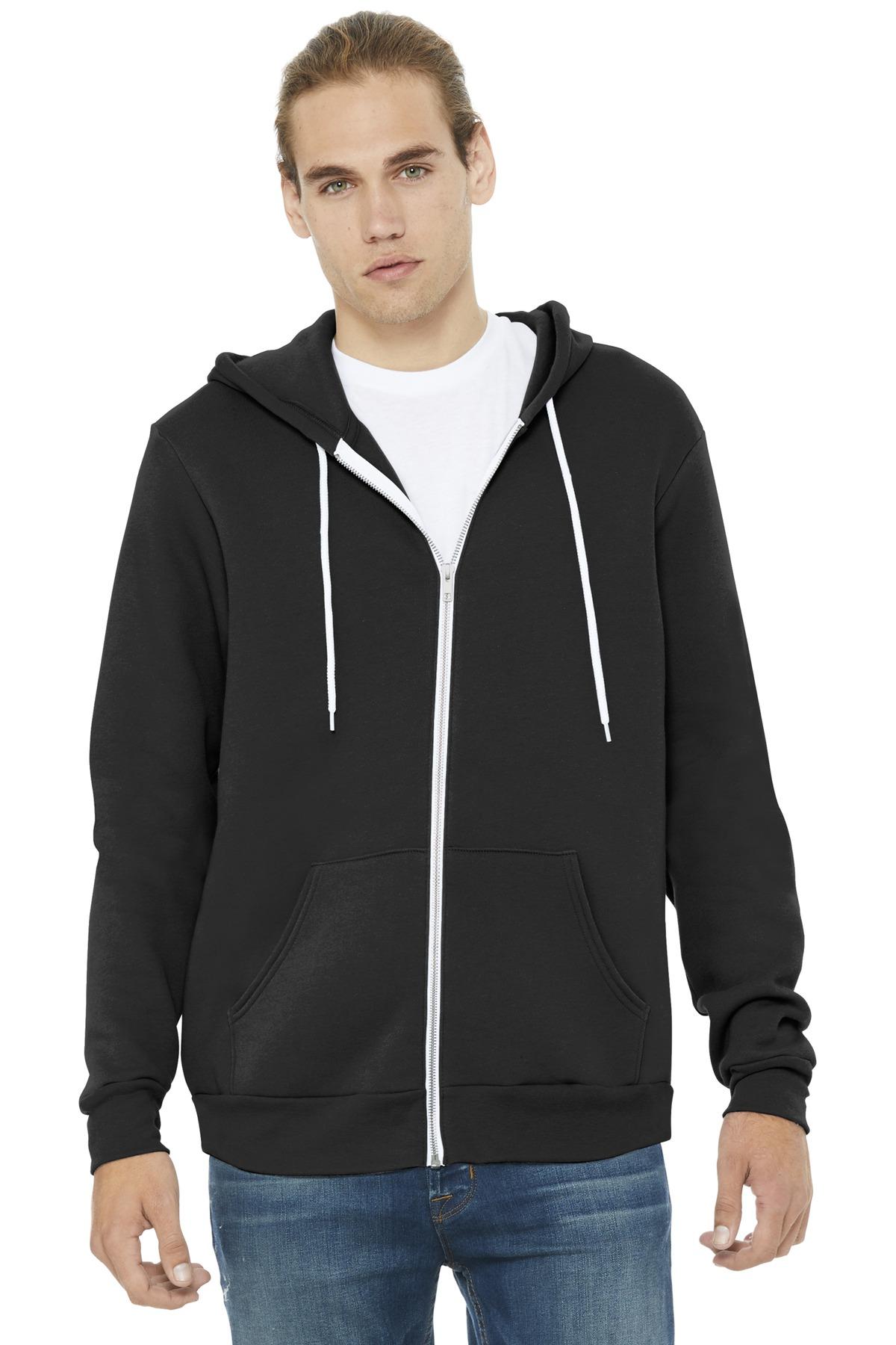 BELLA+CANVAS ® Unisex Sponge Fleece Full-Zip Hooded Sweatshirt BC3739 XS-3XL - Picture 20 of 104