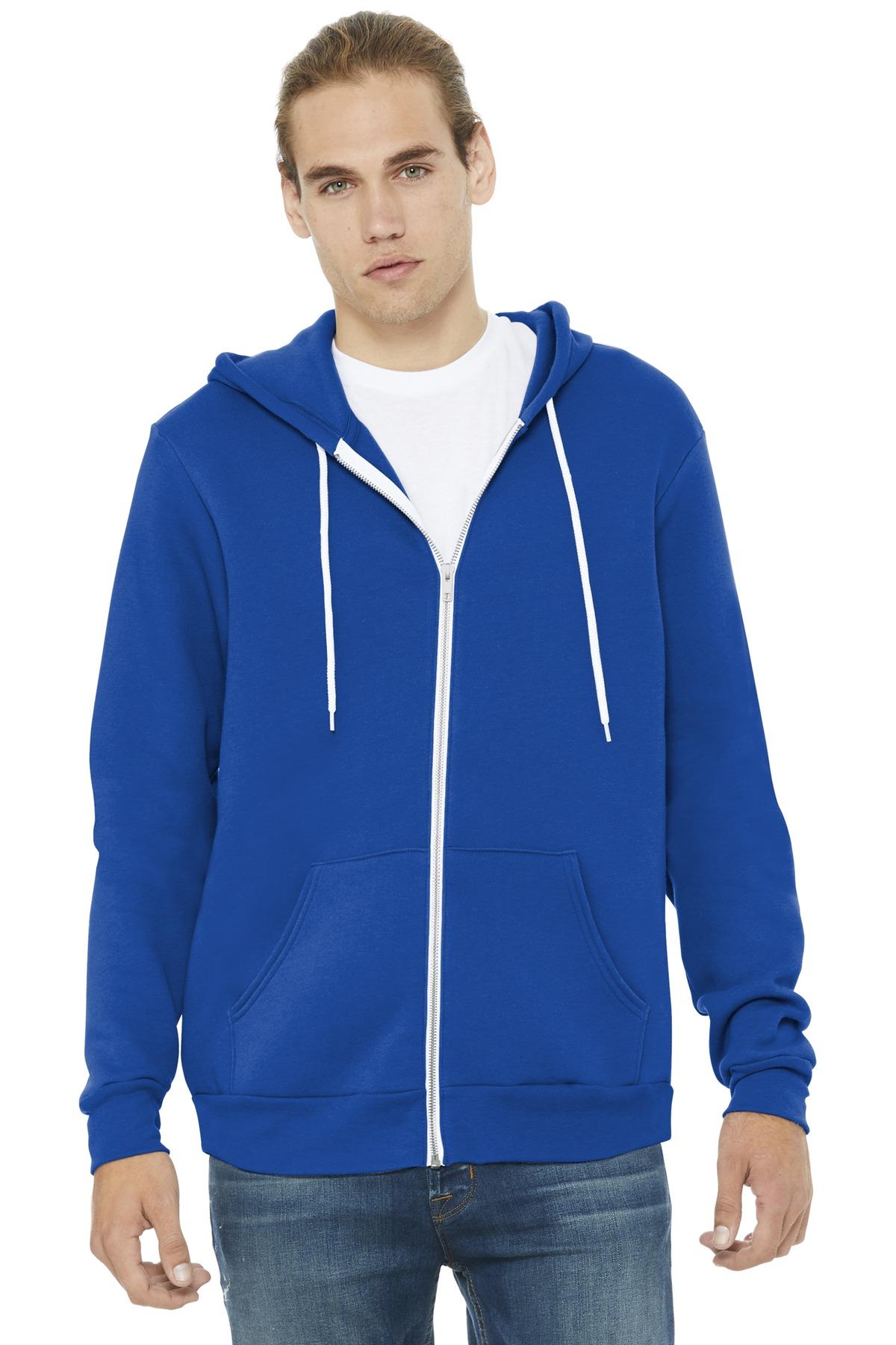 BELLA+CANVAS ® Unisex Sponge Fleece Full-Zip Hooded Sweatshirt BC3739 XS-3XL - Picture 99 of 104