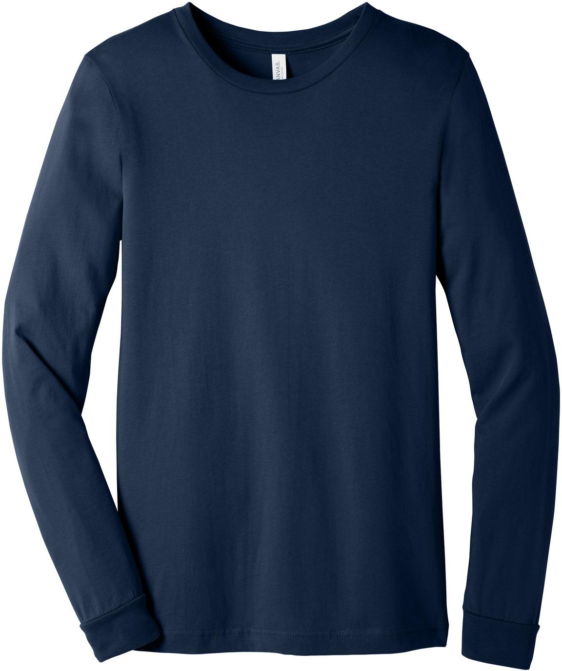 BELLA+CANVAS ® Unisex Jersey Long Sleeve Tee Shirt BC3501, XS-2XL - Picture 26 of 45