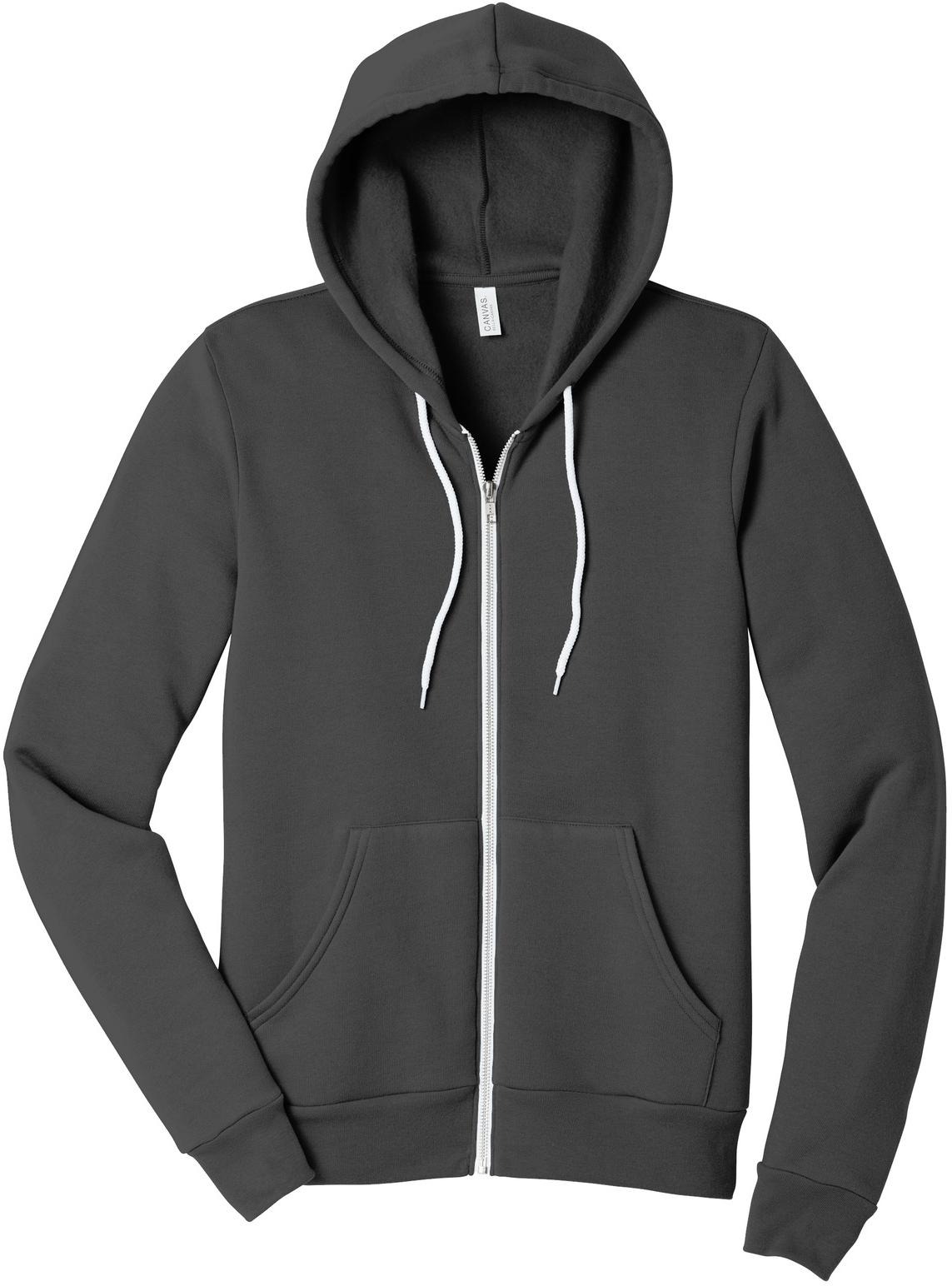 BELLA+CANVAS ® Unisex Sponge Fleece Full-Zip Hooded Sweatshirt BC3739 XS-3XL - Picture 12 of 104