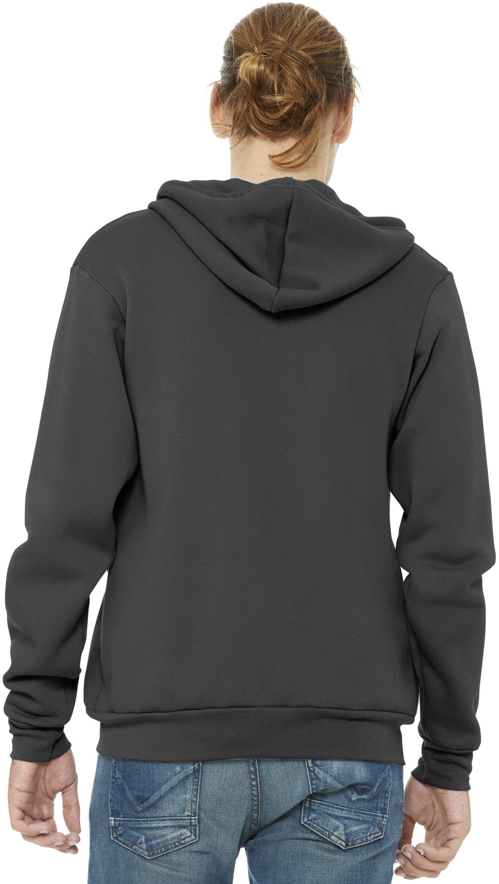 BELLA+CANVAS ® Unisex Sponge Fleece Full-Zip Hooded Sweatshirt BC3739 XS-3XL - Picture 11 of 104