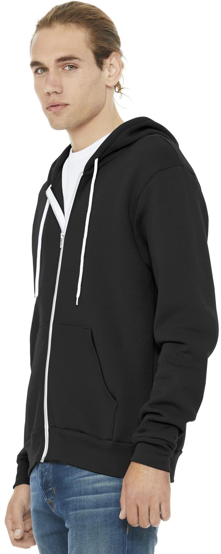 BELLA+CANVAS ® Unisex Sponge Fleece Full-Zip Hooded Sweatshirt BC3739 XS-3XL - Picture 21 of 104
