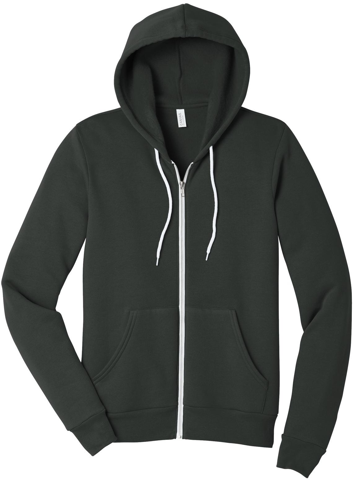 BELLA+CANVAS ® Unisex Sponge Fleece Full-Zip Hooded Sweatshirt BC3739 XS-3XL - Picture 36 of 104