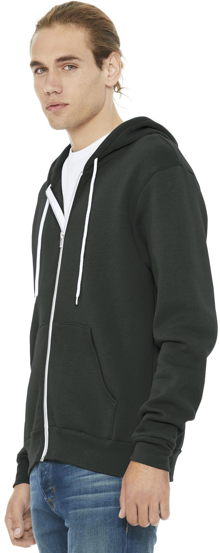BELLA+CANVAS ® Unisex Sponge Fleece Full-Zip Hooded Sweatshirt BC3739 XS-3XL - Picture 33 of 104