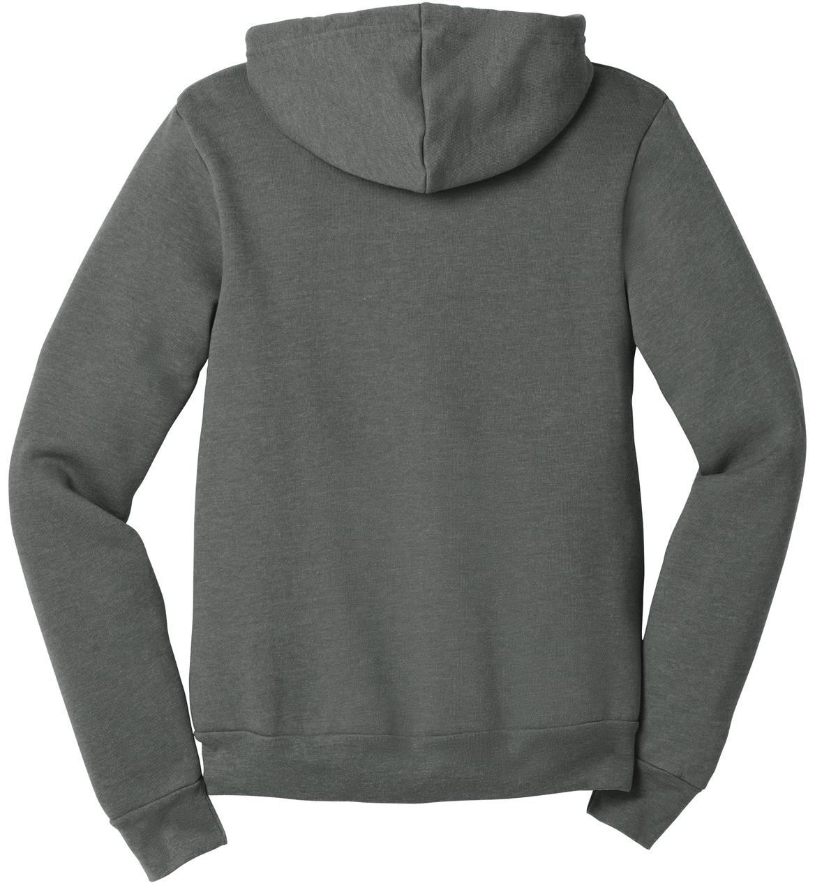 BELLA+CANVAS ® Unisex Sponge Fleece Full-Zip Hooded Sweatshirt BC3739 XS-3XL - Picture 49 of 104