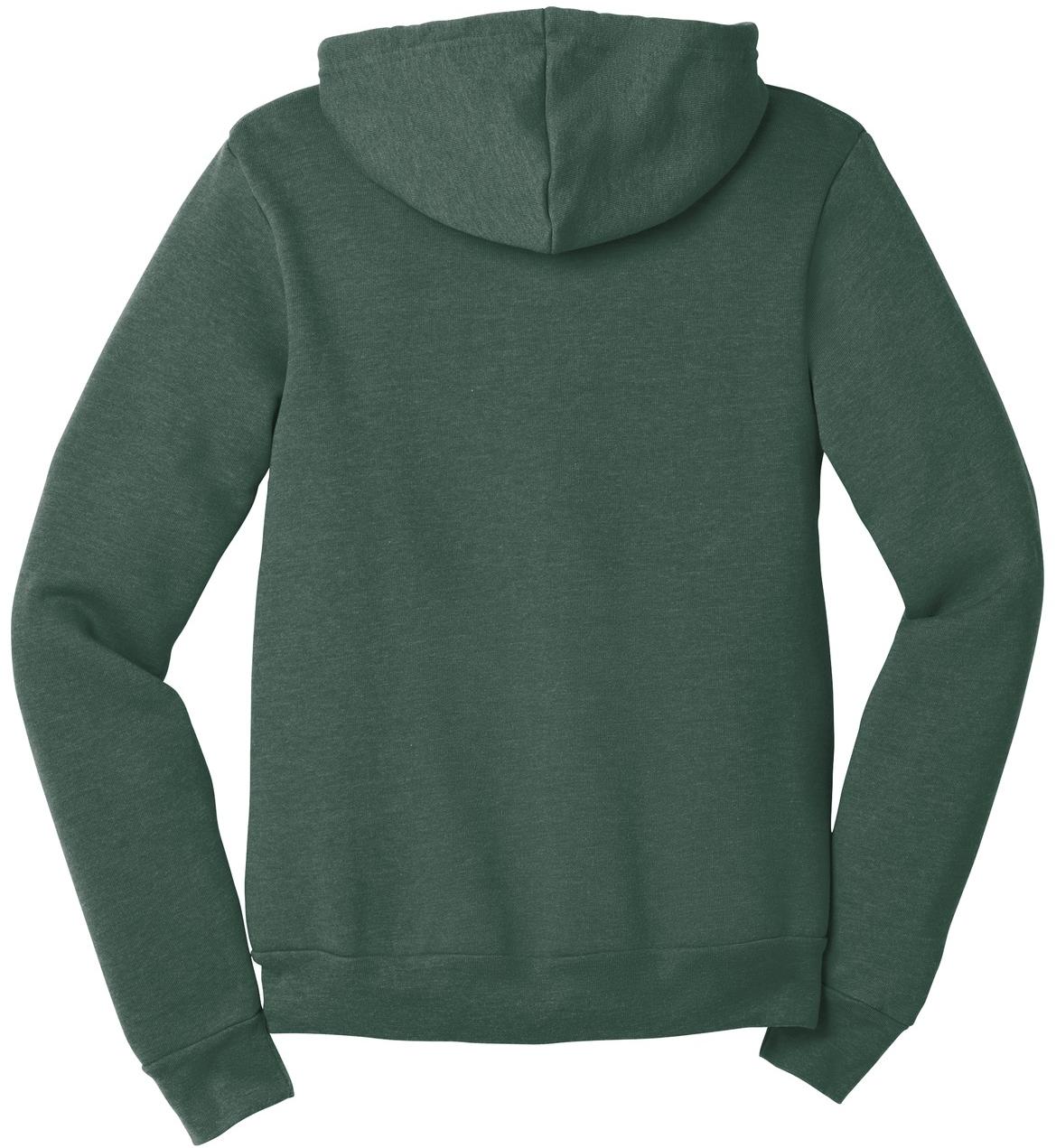 BELLA+CANVAS ® Unisex Sponge Fleece Full-Zip Hooded Sweatshirt BC3739 XS-3XL - Picture 68 of 104