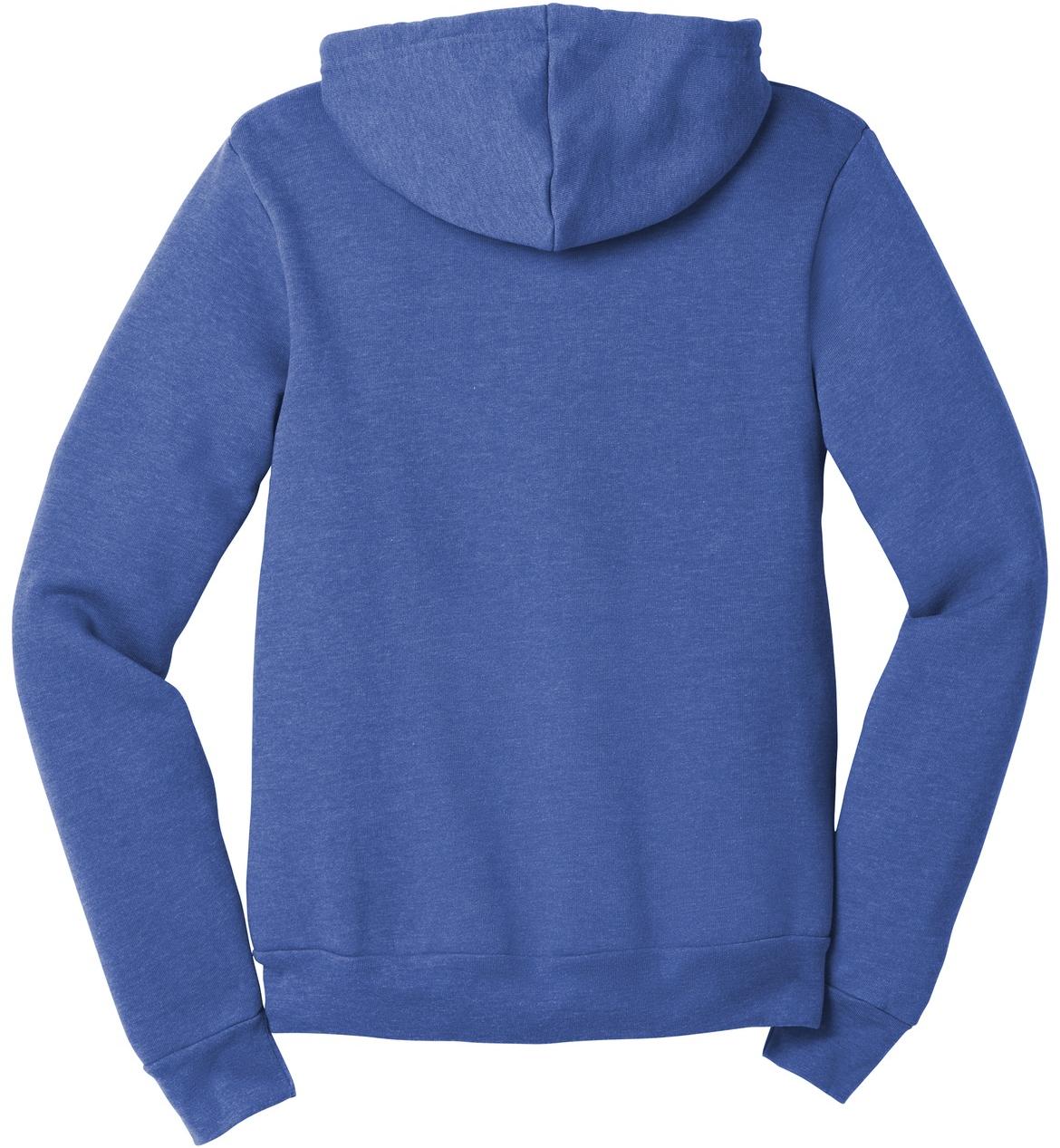 BELLA+CANVAS ® Unisex Sponge Fleece Full-Zip Hooded Sweatshirt BC3739 XS-3XL - Picture 80 of 104