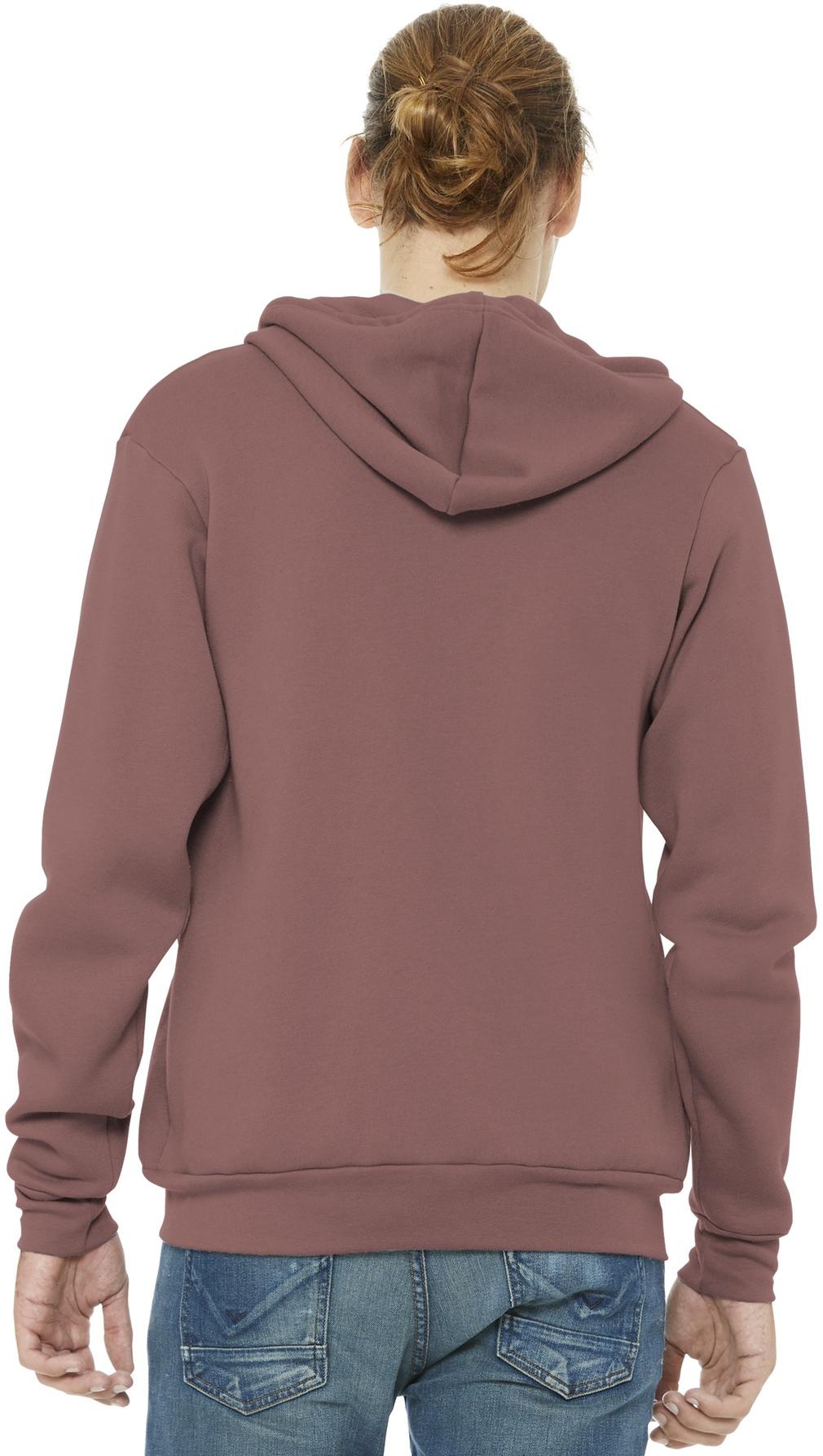 BELLA+CANVAS ® Unisex Sponge Fleece Full-Zip Hooded Sweatshirt BC3739 XS-3XL - Picture 84 of 104