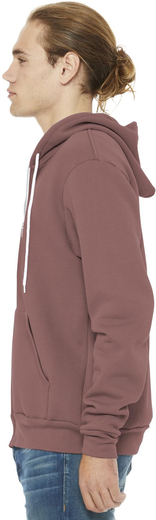 BELLA+CANVAS ® Unisex Sponge Fleece Full-Zip Hooded Sweatshirt BC3739 XS-3XL - Picture 83 of 104