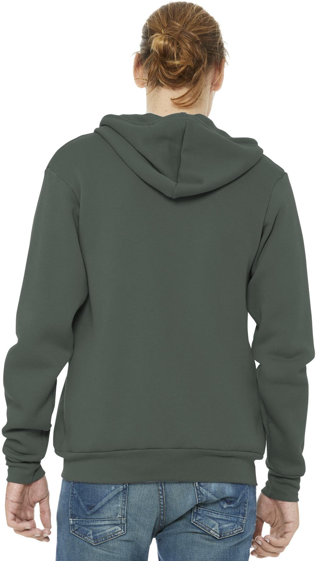 BELLA+CANVAS ® Unisex Sponge Fleece Full-Zip Hooded Sweatshirt BC3739 XS-3XL - Picture 90 of 104