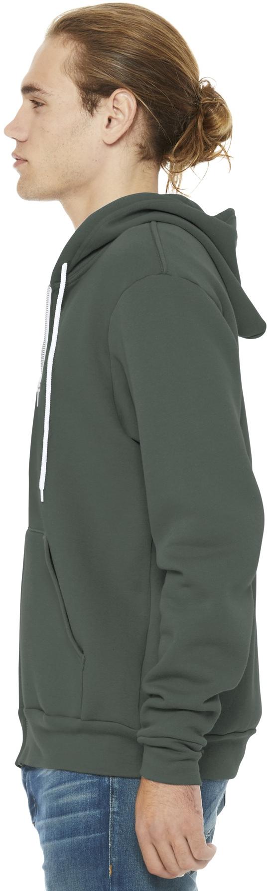 BELLA+CANVAS ® Unisex Sponge Fleece Full-Zip Hooded Sweatshirt BC3739 XS-3XL - Picture 89 of 104