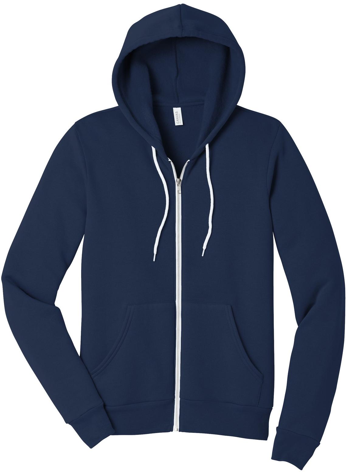 BELLA+CANVAS ® Unisex Sponge Fleece Full-Zip Hooded Sweatshirt BC3739 XS-3XL - Picture 97 of 104