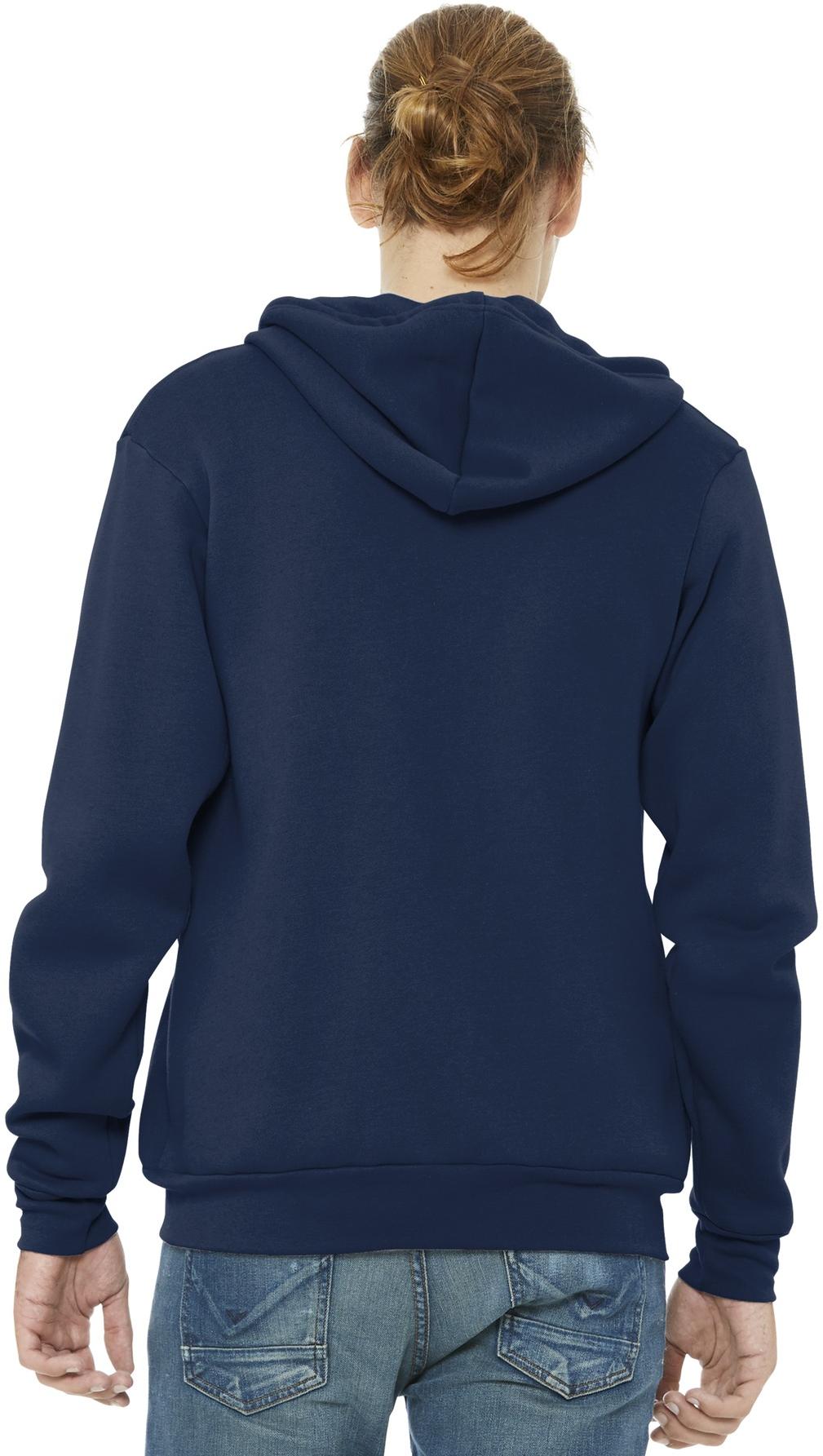BELLA+CANVAS ® Unisex Sponge Fleece Full-Zip Hooded Sweatshirt BC3739 XS-3XL - Picture 96 of 104