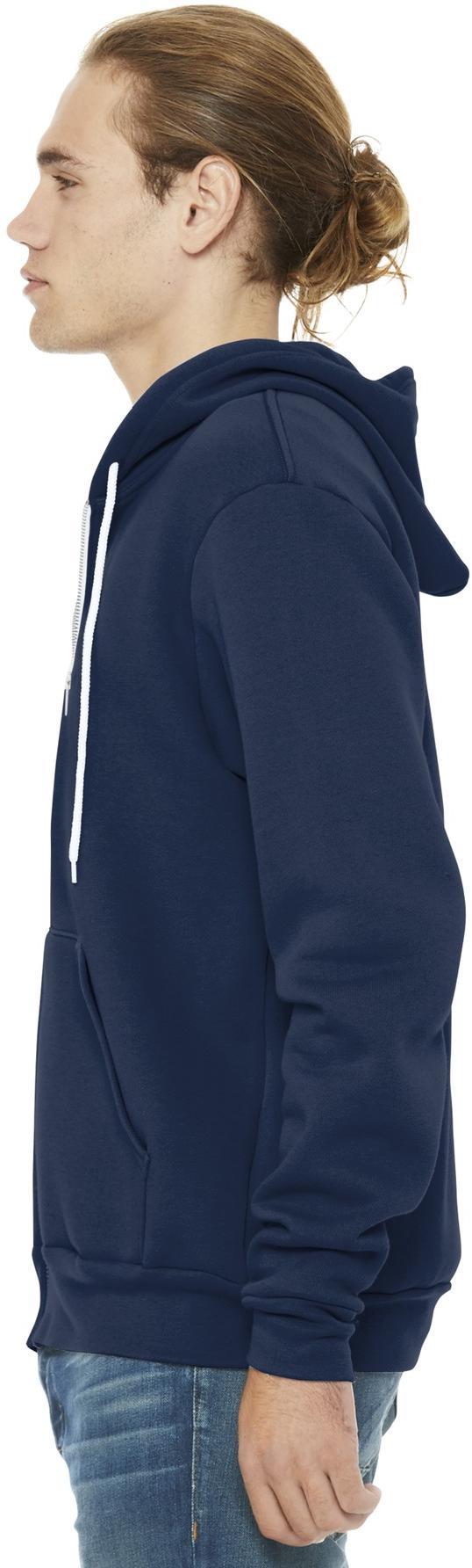 BELLA+CANVAS ® Unisex Sponge Fleece Full-Zip Hooded Sweatshirt BC3739 XS-3XL - Picture 95 of 104