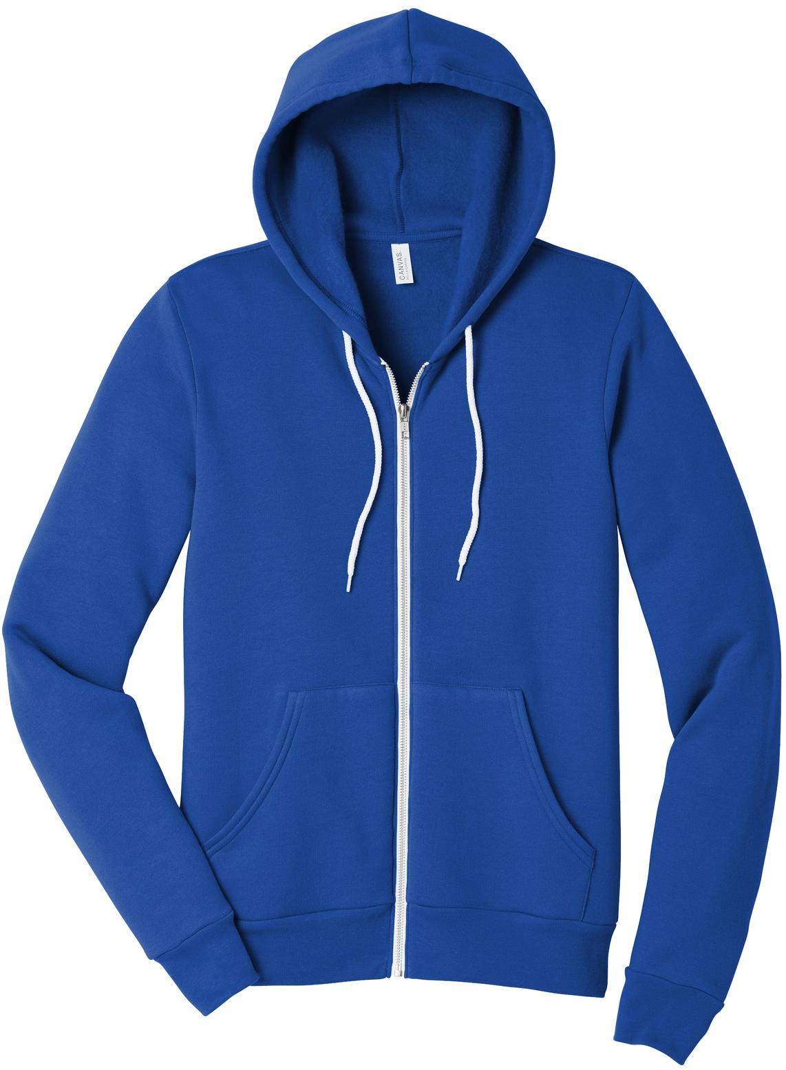 BELLA+CANVAS ® Unisex Sponge Fleece Full-Zip Hooded Sweatshirt BC3739 XS-3XL - Picture 103 of 104