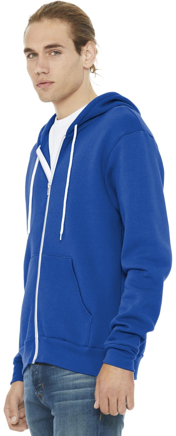 BELLA+CANVAS ® Unisex Sponge Fleece Full-Zip Hooded Sweatshirt BC3739 XS-3XL - Picture 100 of 104