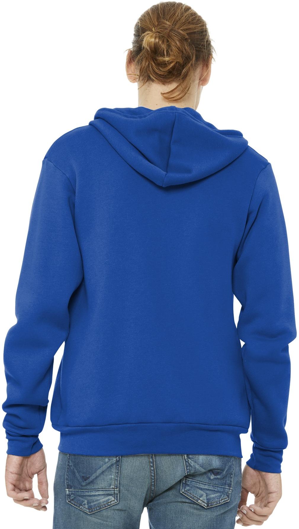 BELLA+CANVAS ® Unisex Sponge Fleece Full-Zip Hooded Sweatshirt BC3739 XS-3XL - Picture 102 of 104