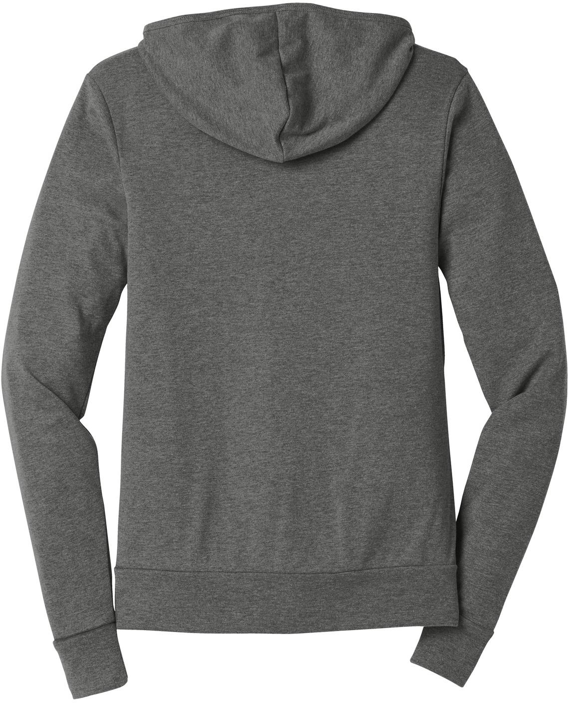 BELLA+CANVAS ® Unisex Triblend Full-Zip Lightweight Hoodie BC3939 Hooded XS-2XL