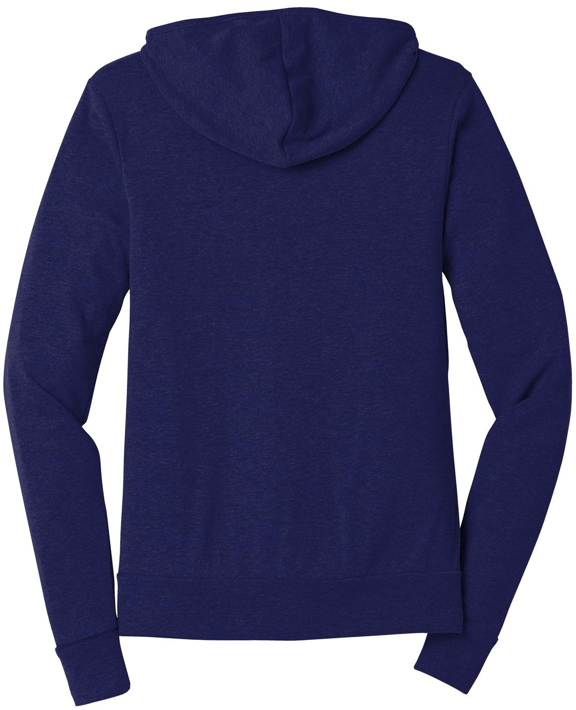 BELLA+CANVAS ® Unisex Triblend Full-Zip Lightweight Hoodie BC3939 Hooded XS-2XL