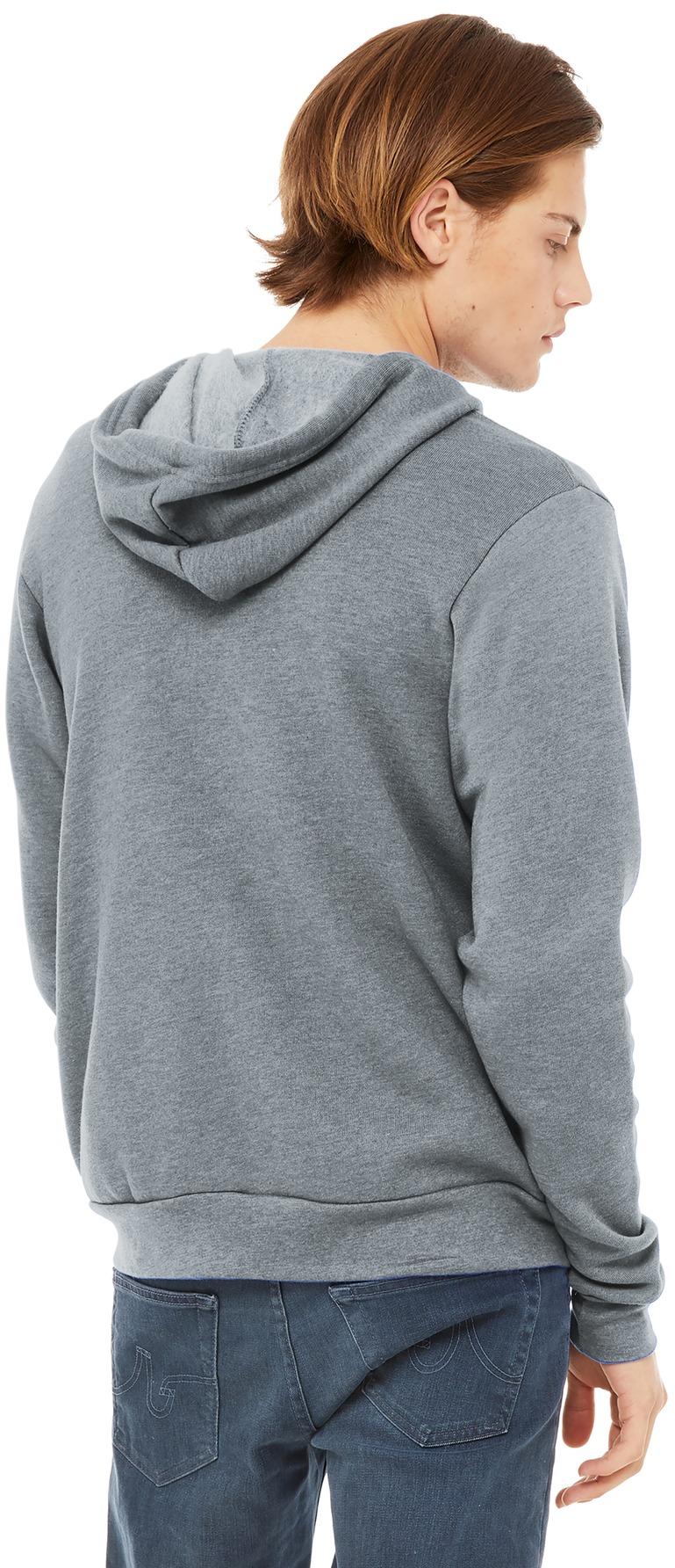 BELLA+CANVAS ® Unisex Sponge Fleece Full-Zip Hooded Sweatshirt BC3739 XS-3XL - Picture 17 of 104
