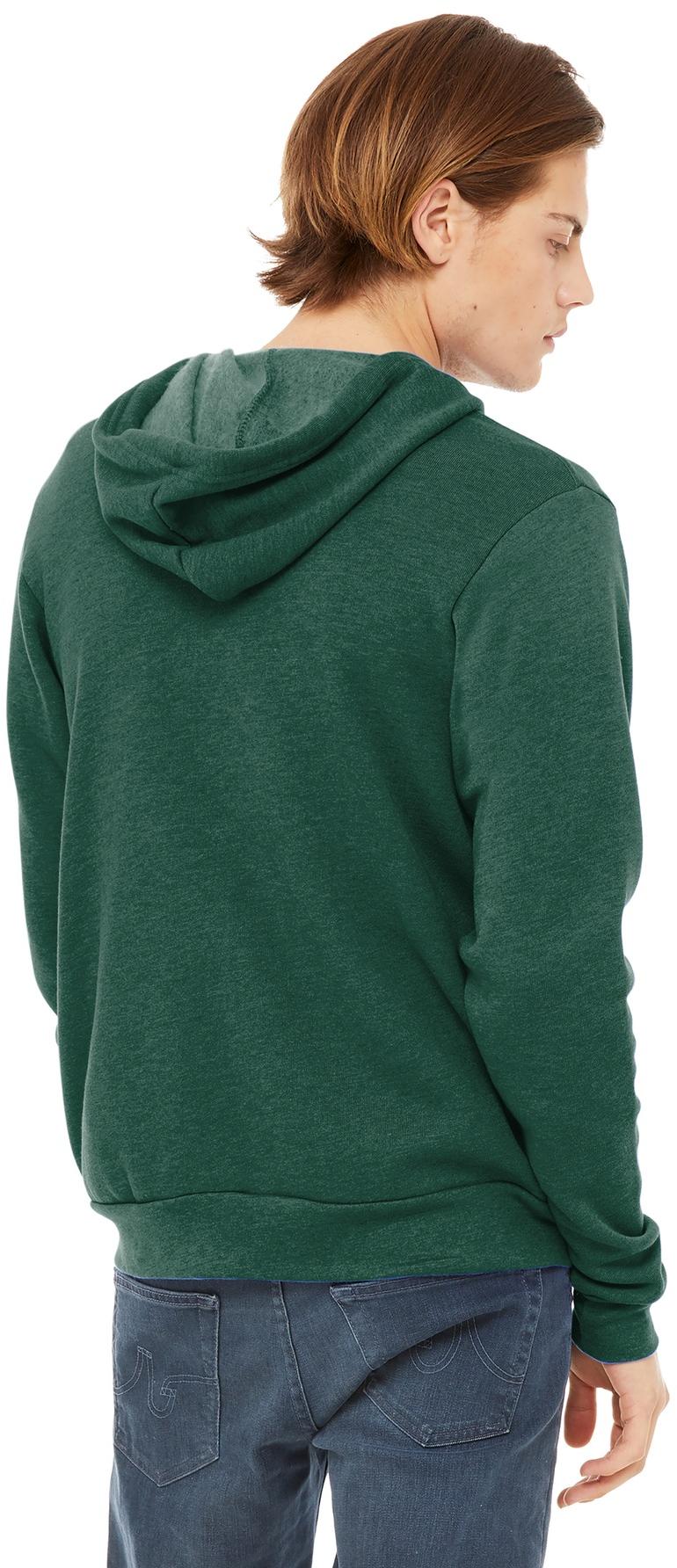 BELLA+CANVAS ® Unisex Sponge Fleece Full-Zip Hooded Sweatshirt BC3739 XS-3XL - Picture 66 of 104