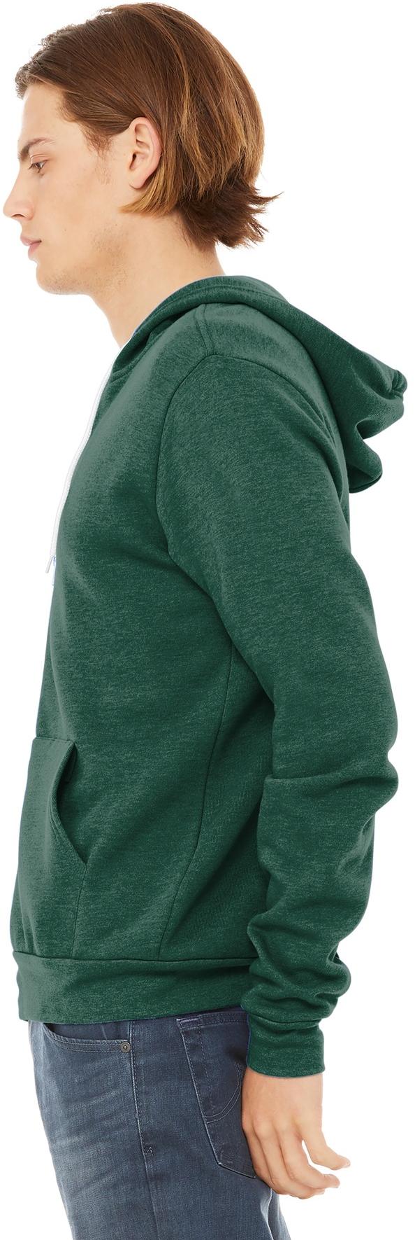BELLA+CANVAS ® Unisex Sponge Fleece Full-Zip Hooded Sweatshirt BC3739 XS-3XL - Picture 65 of 104