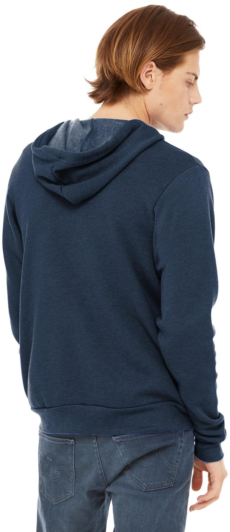 BELLA+CANVAS ® Unisex Sponge Fleece Full-Zip Hooded Sweatshirt BC3739 XS-3XL - Picture 72 of 104