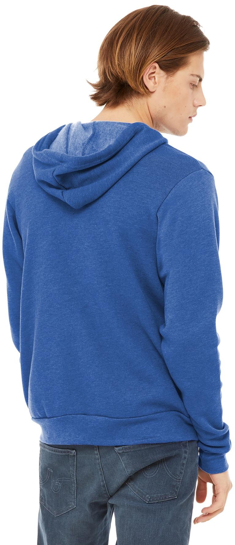BELLA+CANVAS ® Unisex Sponge Fleece Full-Zip Hooded Sweatshirt BC3739 XS-3XL - Picture 78 of 104