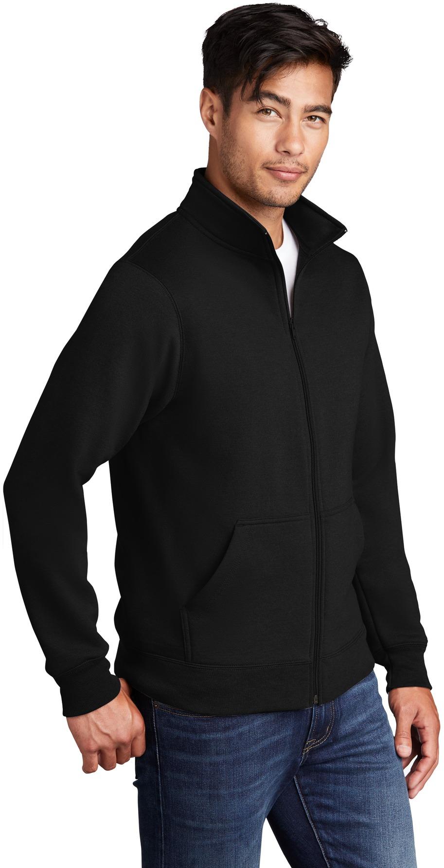 Port & Company ® Core Fleece Cadet Full-Zip Sweatshirt PC78FZ Mens Sizes S-4XL