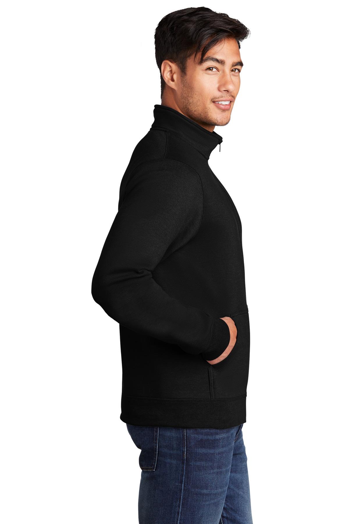 Port & Company ® Core Fleece Cadet Full-Zip Sweatshirt PC78FZ Mens Sizes S-4XL