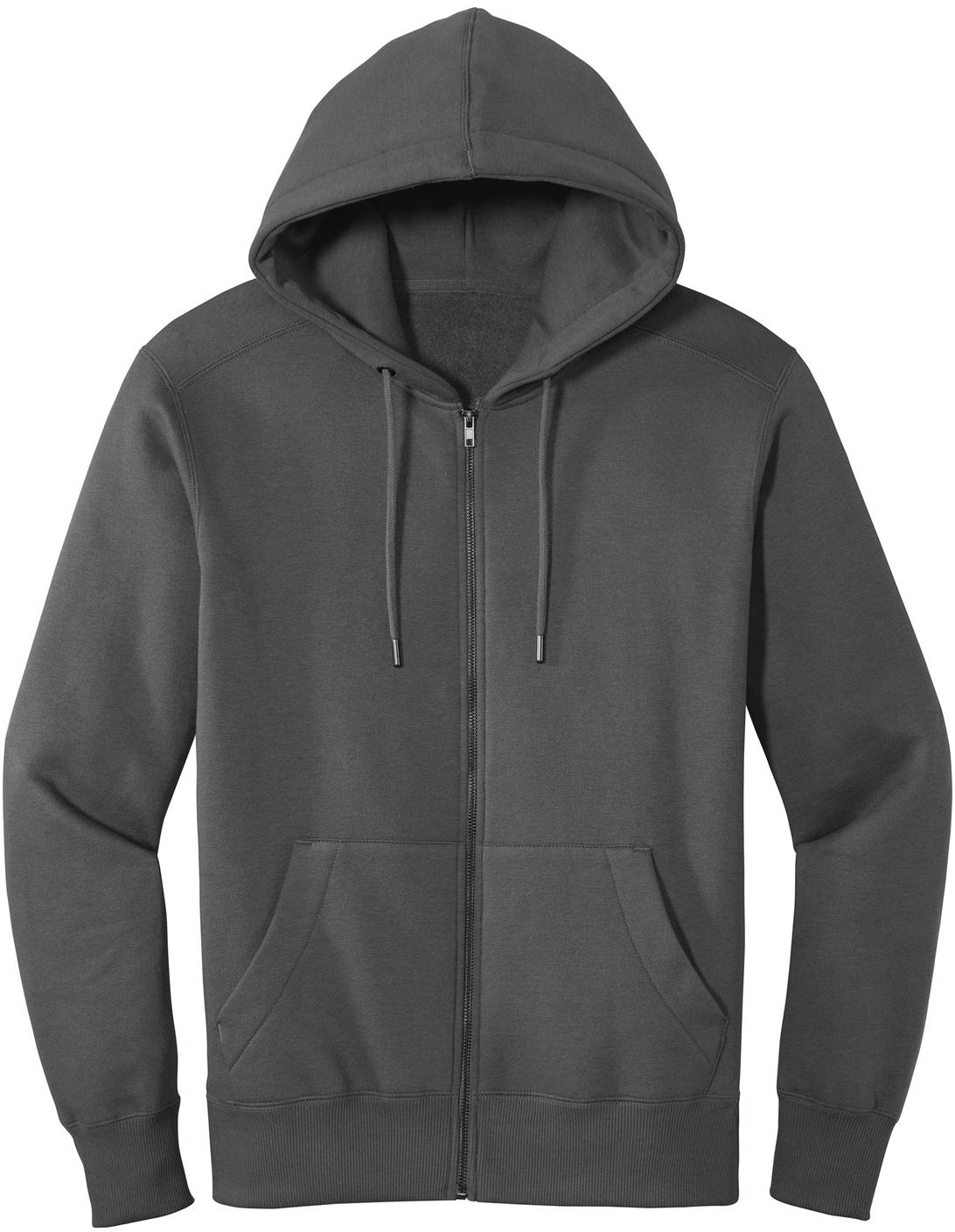 District ® Perfect Weight ® Fleece Full-Zip Mens Hoodie DT1103 Sizes XS-4XL