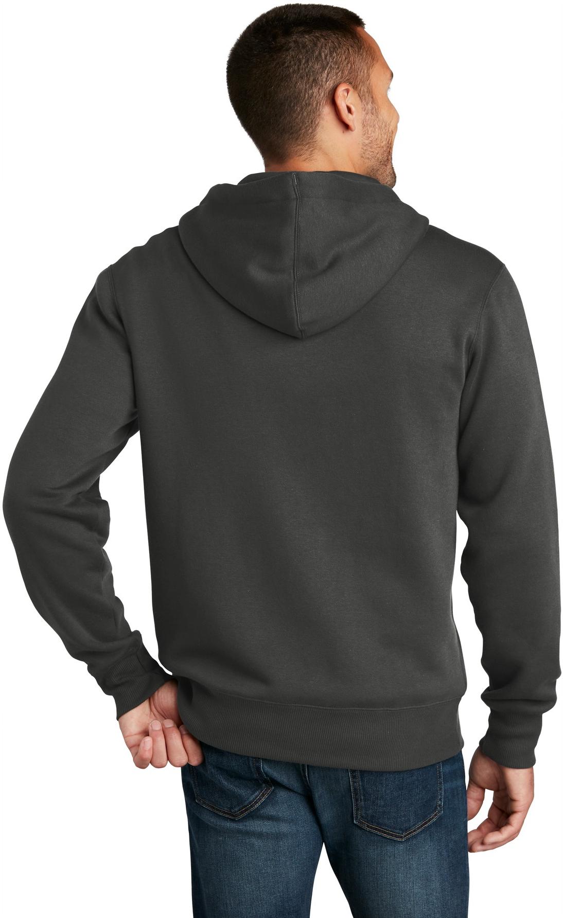 District ® Perfect Weight ® Fleece Full-Zip Mens Hoodie DT1103 Sizes XS-4XL