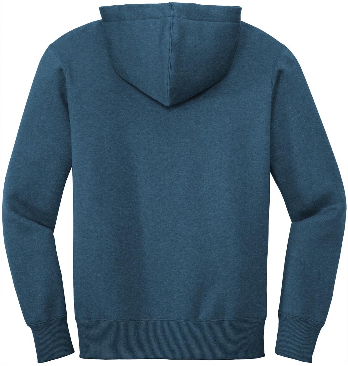 District ® Perfect Weight ® Fleece Full-Zip Mens Hoodie DT1103 Sizes XS-4XL