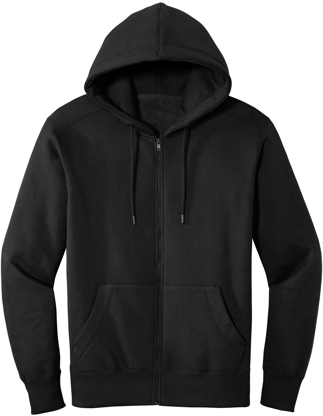 District ® Perfect Weight ® Fleece Full-Zip Mens Hoodie DT1103 Sizes XS-4XL