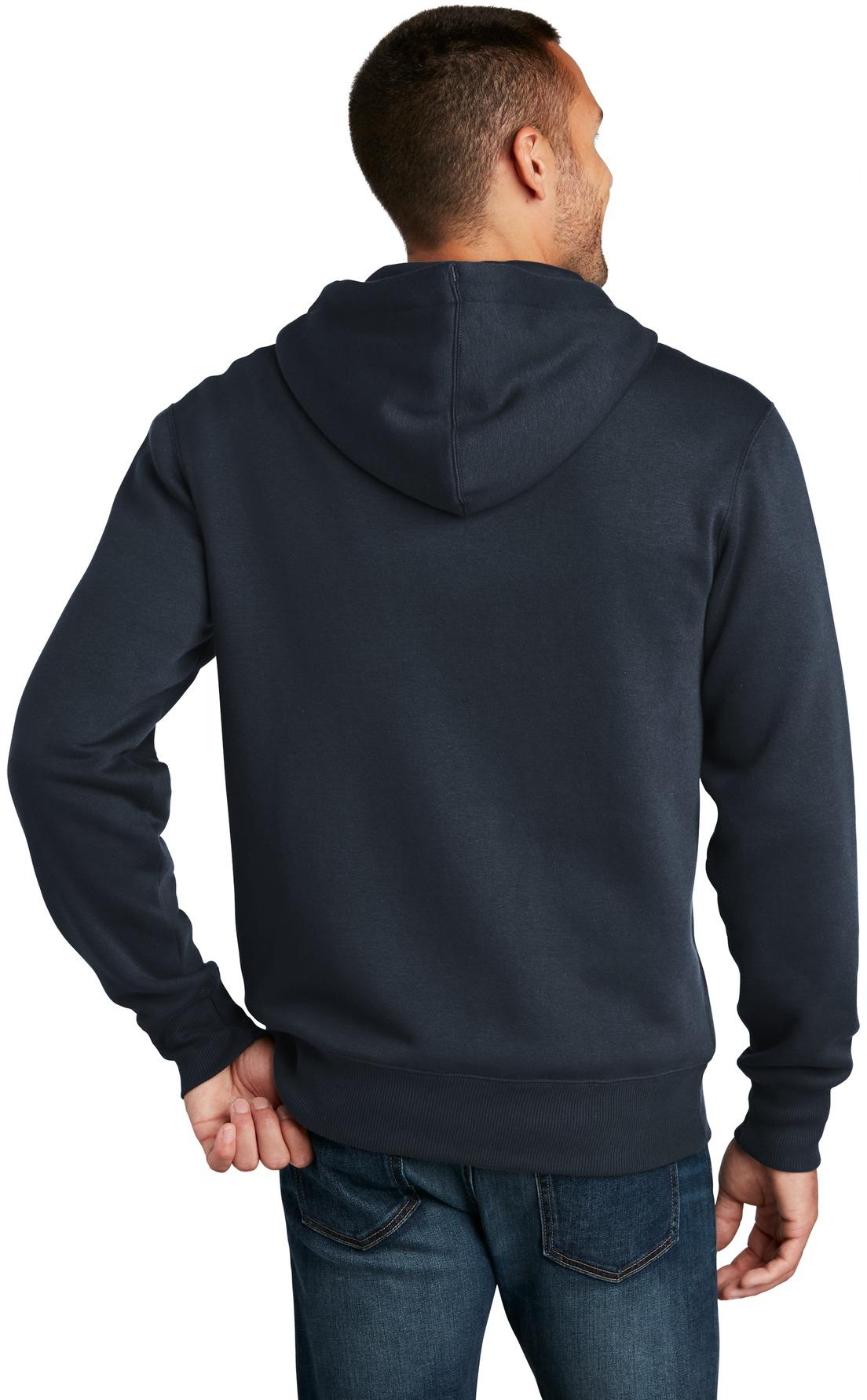 District ® Perfect Weight ® Fleece Full-Zip Mens Hoodie DT1103 Sizes XS-4XL