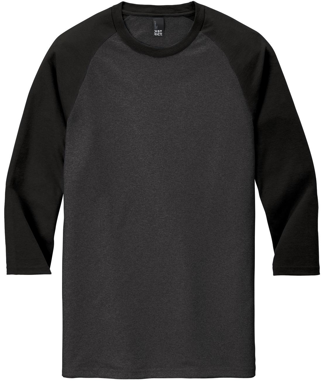 District ® Perfect Tri ® 3/4-Sleeve Raglan Mens Tee DM136 Sizes XS-4XL T-Shirt