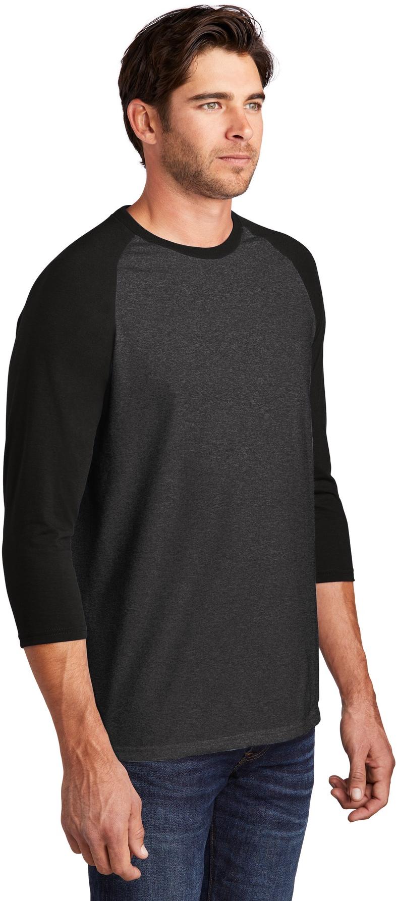 District ® Perfect Tri ® 3/4-Sleeve Raglan Mens Tee DM136 Sizes XS-4XL T-Shirt