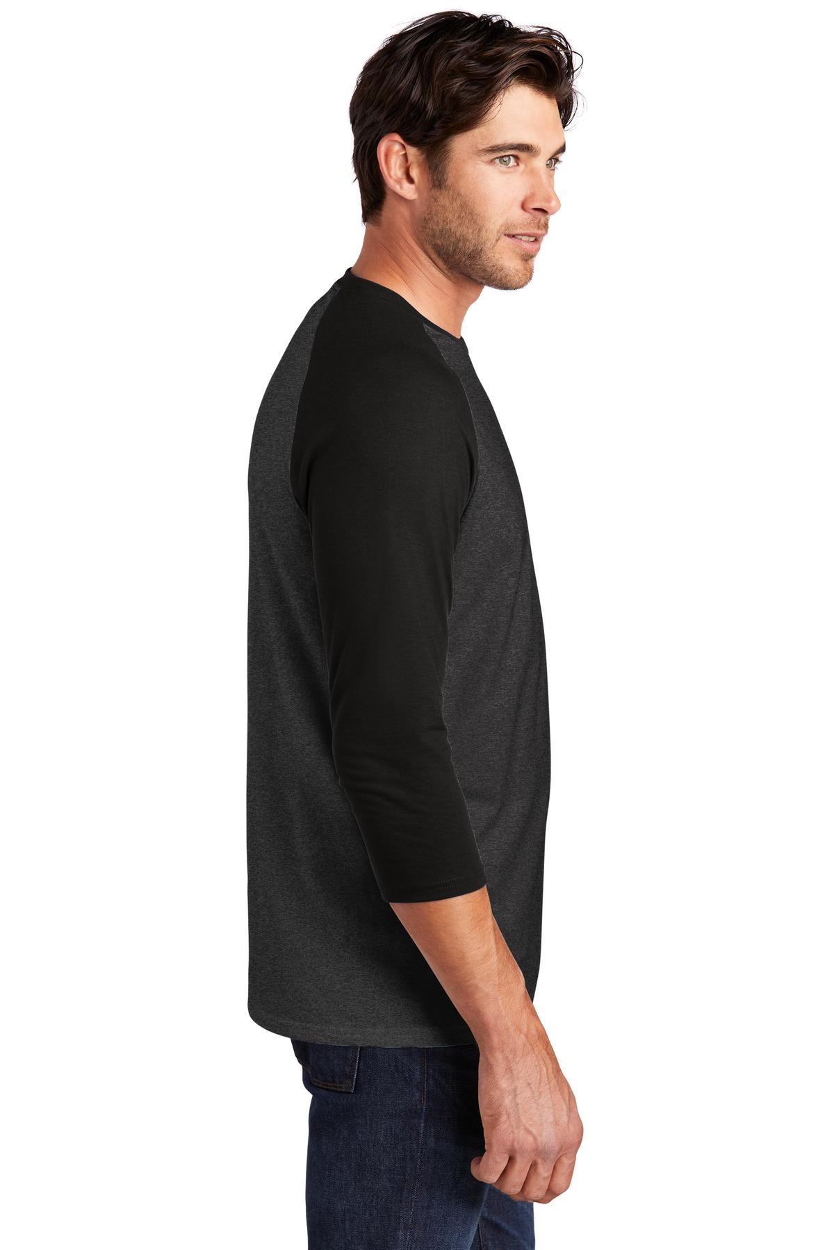 District ® Perfect Tri ® 3/4-Sleeve Raglan Mens Tee DM136 Sizes XS-4XL T-Shirt