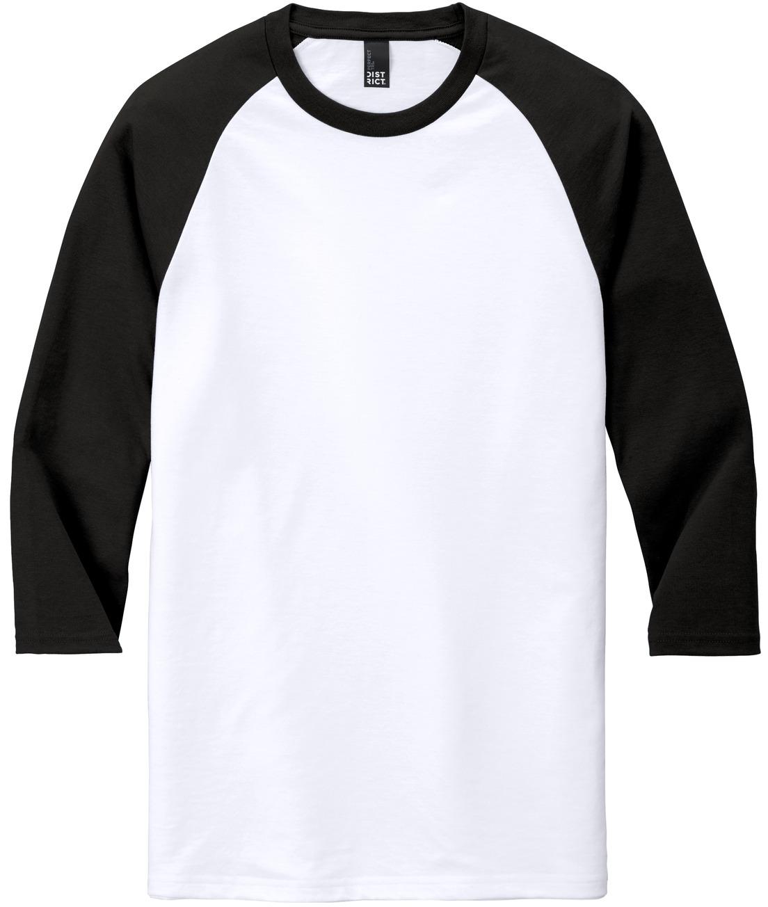 District ® Perfect Tri ® 3/4-Sleeve Raglan Mens Tee DM136 Sizes XS-4XL T-Shirt