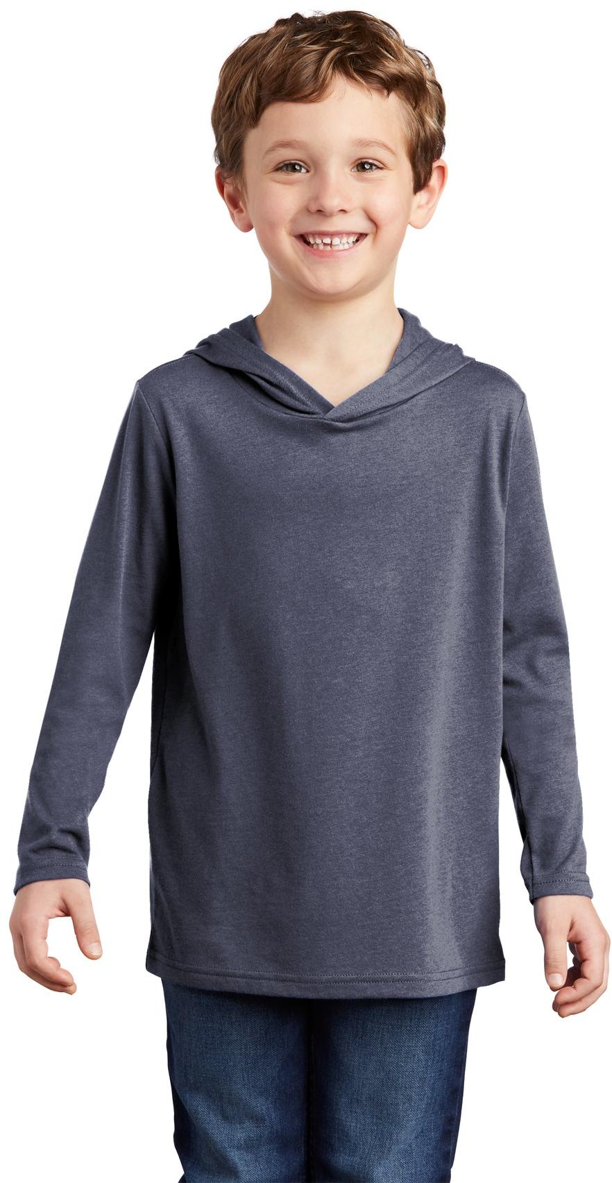 District ® Youth Perfect Tri ® Long Sleeve Kids Hoodie DT139Y Sizes XS-XL - Picture 20 of 30