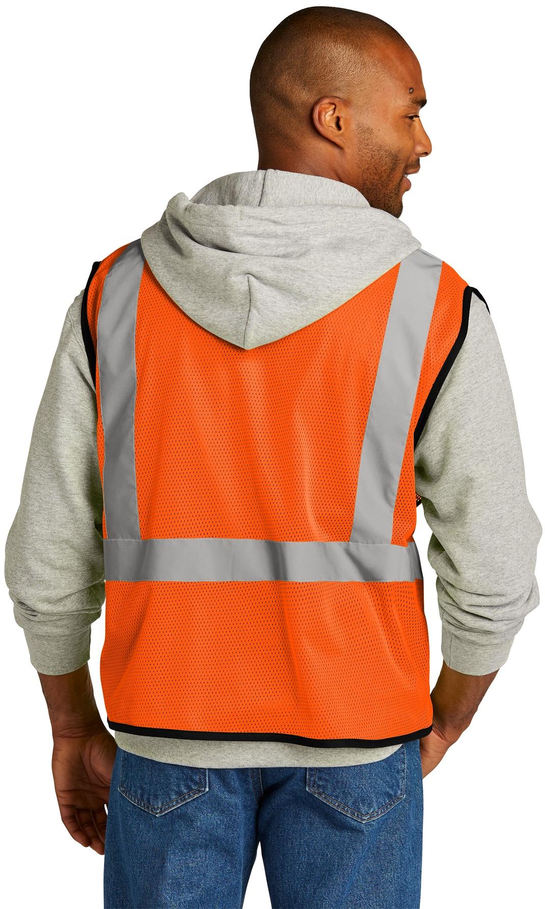 CornerStone ® ANSI 107 Class 2 Economy Mesh One-Pocket Vest CSV100 4 Sizes Avail - Picture 5 of 13