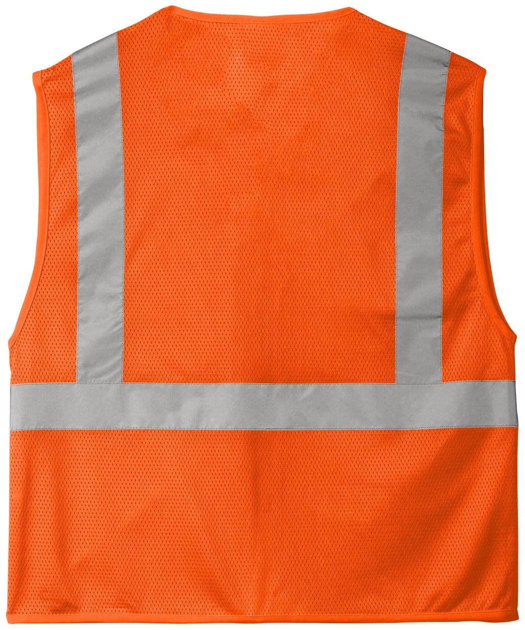 CornerStone ® ANSI 107 Class 2 Mesh Zippered Vest CSV101 S/M L/XL 2/3X 4/5X - Picture 7 of 13